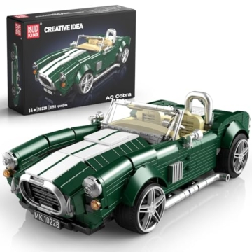 Mould King 10228 Technik Cobra-Auto-Baukasten, MOC Klassische Sportwagen Bausteine, Rennwagen-Modell zum Sammeln für Erwachsene und Jugendliche ab 14 Jahren (1198-teilig) - 1