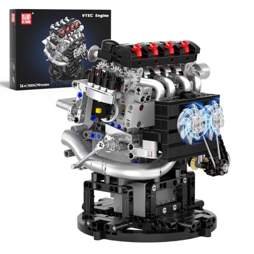 Mould King 10234 Technik Motor Bausatz Klemmbausteine Motor Engine Modellbausatz Klemmbausteine Elektrischer Antrieb Sammlerstücke Geschenk für Erwachsene (772 Teile) - 1