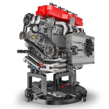 Mould King 10235 Technik Reihenvierzylinder L4-Motor
