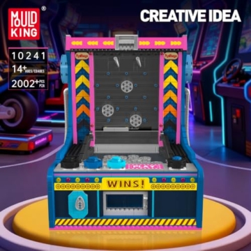 Mould King 10241 Technik MOC Elektrische Push-Coin-Maschine Baustein-Modell | Kreativ-Serie Arcade Game Mechanik-Bausatz Geschenk für Erwachsene ab 14 Jahren Klemmbausteine Bausatz (2002+ Teile) - 2