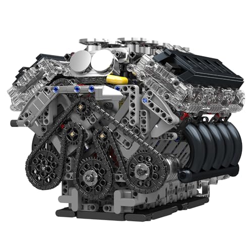 Mould King 10250 – Der V10-Motor aus Klemmbausteinen