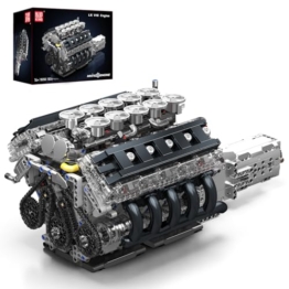 Mould King 10250 – Der V10-Motor aus Klemmbausteinen