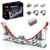 Mould King 11030 Technik Achterbahn Klemmbausteine Bausatz, 2262 Teile Motorisiertes Freizeitpark-Modell mit Elektrischem Antrieb, Beweglichem Wagen, Technischer Schienenanlage und Displaymodell - 1