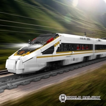 Mould King 12015 Technik Ferngesteuert Express-Eisenbahnen Zug Bauklötze Set Motors Baukasten 2117 Stück Klemmbausteine Bausatz - 2