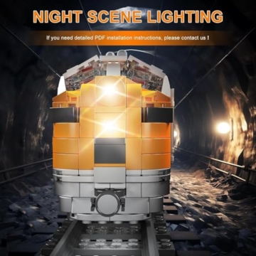 Mould King 12018 Technik Dampflok Zug Modell Bausatz, 1541 Teile Ferngesteuerte LED-Licht Dampflokomotive Baustein Set, Technik Eisenbahn-Set Geschenk für Erwachsene & Jugendliche - 4