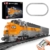 Mould King 12018 Technik Dampflok Zug Modell Bausteine Set, 1541 Teile Dampflokomotive mit Beleuchtung, Detailliertes Sammlerstück Geschenk für Erwachsene und Eisenbahn Enthusiasten - 1