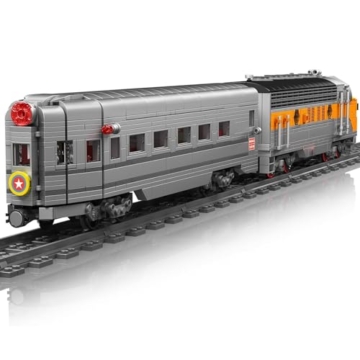 Mould King 12018 Technik USA EMD F7 WP Elektr Steam Locomotive, 1541 Teile Ferngesteuert Personenzug Baustein Modell, Eisenbahnen Zug Series Klemmblock Bauvorrichtung - 3