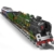 Mould King 12025 Technik Zug Modell Bausteine, 3898 Teile Dampflokomotive Zug Bausatz mit Eisenbahn und LED Licht Beleuchtung Klemmbausteine Bausatz - 4