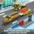 Mould King 12027 Technik Zug Eisenbahn Bausteine Modell, 1170 Teile Diesellokomotive Ferngesteuertes Zug Modellbausatz Bausteinset als Spielzeug/Geschenk/Sammlerstücke - 3