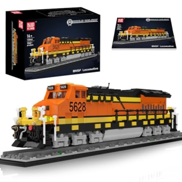 Mould King 12041 Technik Eisenbahnzug Bausteine Spielzeug, 1362 Stück Lokomotive Zug Klemmbausteine Bausatz Spielzeug Geschenk - 1