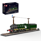 Mould King 12044 Technik MOC Flying Scotsman Dampflokomotiv-Baustein-Modell, 1766 Stück Mit Schienenlieferung Güterwagen Technologie Klemmbausteine Bausatz Zug Mechanische Struktur Erwachsenen-Bastel - 1