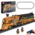 Mould King 12046 Technik Steampunk Dampflokomotive Zug Bausteine Ferngesteuerter Klemmbausteine Zug Elektrisch Locomotive Sammlerstück Geschenk für Erwachsene (1954 Teile) - 1