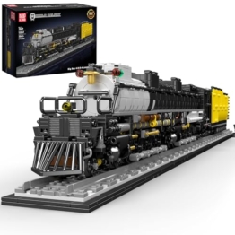 Mould King 12049 Technik Dampfzug Zug Bausteinset, 3040 Teile Detailliertes Modell, Dampflok Nachbildung Bausteine Spielzeug Geschenke für Erwachsene (Statische Version) - 1