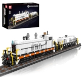 Mould King 12051 Diesel Lok Klemmbausteine Set EMD SW1500, Große Rangierlok mit Schienen & Waggon, Technik Modellbau Zug für Erwachsene, Sammler Eisenbahn (2462+ Teile) - 1