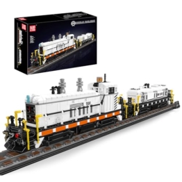 Mould King 12051 Technik SW1500 Diesel Lokomotiv Baustein-Modell mit Schienenbasis | Großes Eisenbahn-Lok-Bauset | Erwachsenen-Sammler-Ausstellungsmodell ab 14+ MOC Klemmbausteine Bausatz（2462+Teile） - 1