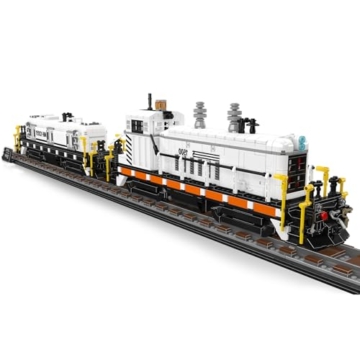 Mould King 12051 Technik SW1500 Diesel Lokomotiv Baustein-Modell mit Schienenbasis | Großes Eisenbahn-Lok-Bauset | Erwachsenen-Sammler-Ausstellungsmodell ab 14+ MOC Klemmbausteine Bausatz(2462+Teile) - 4