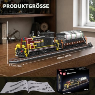 Mould King 12052 SW1200 Diesellokomotive Klemmbausteine Bausatz Kit - 2