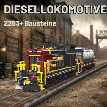 Mould King 12052 SW1200 Diesellokomotive Klemmbausteine Bausatz Kit - 3