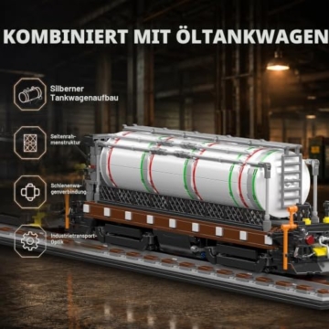 Mould King 12052 SW1200 Diesellokomotive Klemmbausteine Bausatz Kit - 5