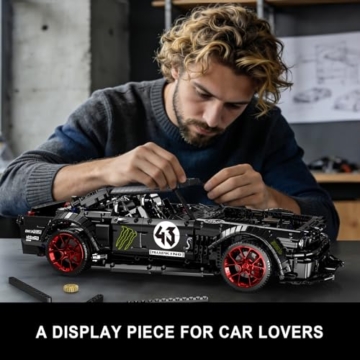 Mould King 13108 Technik Supercar Modell, Statisches Formel-Rennwagen Bausatz, Detailreiches Auto-Set für Erwachsene & Jugendliche ab 14 Jahren (3201 Teile) - 7