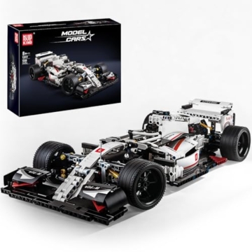 Mould King 13117 Technik Formel Rennwagen Bausatz, 1235 Teile Statisches Sportwagen Ausstellungsmodell, Geschenk für Kinder ab 8 Jahren/Erwachsene Sammler & Enthusiasten (Statische Version)