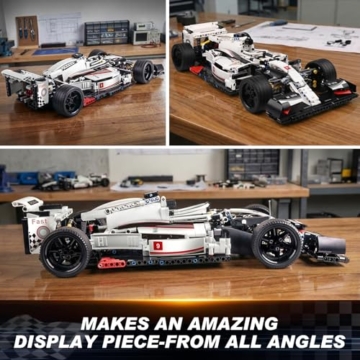 Mould King 13117 Technik Formel Rennwagen Bausatz, 1235 Teile Statisches Sportwagen Ausstellungsmodell, Geschenk für Kinder ab 8 Jahren/Erwachsene Sammler & Enthusiasten (Statische Version)