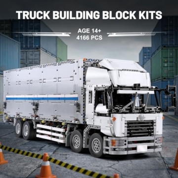 Mould King 13139 Technik LKW Modellbausatz, Ferngesteuerter Lastwagen mit Öffnbarer Karosserie, Großes Truck Baukasten Modell für Erwachsene & Technik-Fans (4166 Teile) - 3