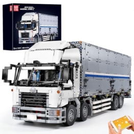 Mould King 13139 Technik LKW Modellbausatz, Ferngesteuerter Lastwagen mit Öffnbarer Karosserie, Großes Truck Baukasten Modell für Erwachsene & Technik-Fans (4166 Teile) - 1