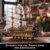 Mould King 13197 Piratenschiff Baukasten, MOC Springendes Kreatives Piratenschiff des Holländers, (4364 Teile), STEM Technik Schiffsmodell Klemmblock, Technik Klemmbausteine Bausatz Spielzeug - 7
