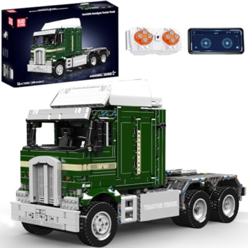 Mould King 13202 Technik LKW Bausteine mit Motor, 2181 Teile APP Ferngesteuerter Tractor Truck Modell Klemmbausteine, Bausteinspielzeug für Jugendliche und Erwachsene - 1