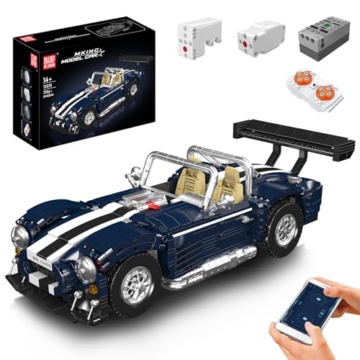 Mould King 13215 Technik MOC Retro Cabrio-Rennwagen Baustein-Modell | Elektrisch ferngesteuertes Rennwagen-Bauset | Klassischer Sportwagen APP Technologie Klemmbausteine Bausatz （1754+Teile） - 1