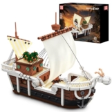 Mould King 13223 Technik Piratenschiff Klemmbausteine Bausatz, 2313 Teile Segelschiff Modell mit Abnehmbarer Struktur, Drehbarem Steuerrad, Detailliertem Innenraum und Klassischem Schiffsdesign - 1