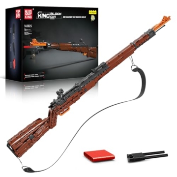 Mould King 14002 Scharfschützengewehr Bausteine Spielzeug - 98 K Klemmbausteinen Bausteine Schießwaffe Modell (1025 Stücke) - 1