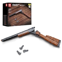 Mould King 14016 Doppelläufige Schrotflinte Baustein, 1015 PCS Militärwaffen-Bausatz, Simulation Blaster Sammlerwaffenmodell - 1
