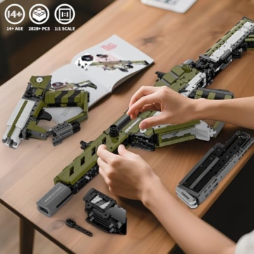 Mould King 14032 Building Block Gun für Erwachsene, 1:1 Scale Tactical Assault Rifle Building Sets, STEM Construction Toy für Erwachsene ab 14, Militärmodell-Liebhaber & Sammler (2848 Stück) - 6
