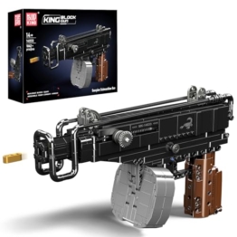 Mould King 14033 Sturmgewehr Waffen Bausteine Spielzeug - 1062 Teile Klemmbausteine Schießwaffe Modell mit Bewegliche Mechanik, Technik Waffen-Gewehr Bausatz Set für Erwachsene und Jugendliche - 1