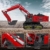 Mould King 15062 Technik Bagger rot