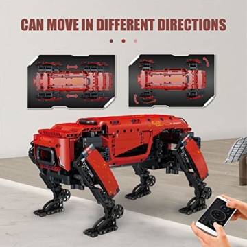 Mould King 15067 Technik Roboter Hund Bausatz, APP RC Roboter Bausteine Spielzeug