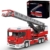 Mould King 17022 Technik Feuerwehr Drehleiter LKW Technik Bausatz – Ferngesteuertes Feuerwehrauto mit Motoren, Große Bausteine Modell für Erwachsene & Jugendliche ab 14 (4886 Teile) - 1