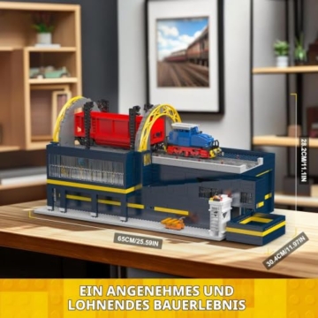 Mould King 17094 Technik Bausteine Motorisierter Drehkipper für Eisenbahnwaggons, Fernbedienung Realistische Drehfunktion, Bausatz für Erwachsene ab 14 Jahren (2830 Teile) - 5