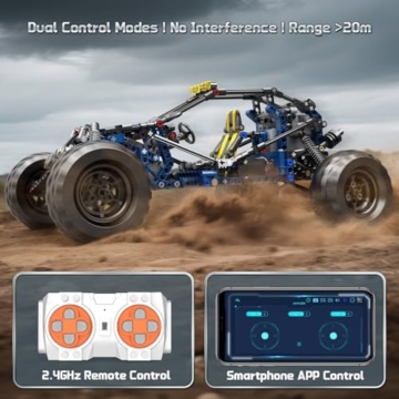 Mould King 18018 Technik Offroad-RC-Car-Bausatz, 532 Teile Blitzkletterauto-Modell, RC-Buggy-Bausatz für Erwachsene ab 14 Jahren - 4