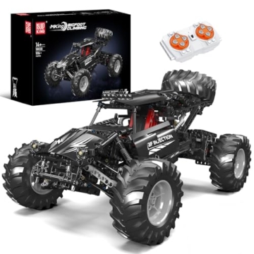 Mould King 18038 Technik Geländewagen Off-Road Buggy, 1016 Teile Bigfoot Kletterauto Baustein Modellbausatz mit Motoren und Fernsteuerung, Klemmbaustein Modell für Jugendliche und Erwachsene - 1