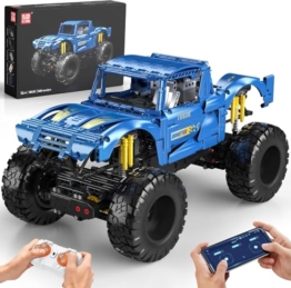 Mould King 18039 Technik Geländewagen-Bausatz, 1454 Teile Monstertruck-Kletterwagen mit Doppelsteuerung, RC-Buggy-Bausteinspielzeug für Jugendliche und Erwachsene ab 14 Jahren - 1