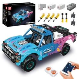 Mould King 18040 Technik MOC Luftfederungs-Offroad-Truck Baustein-Modell | Elektrisch ferngesteuertes Kletter-Rennwagen Bausatz APP Technologie 4x4 Geländewagen Klemmbausteine Bausatz （1573+Teile） - 1