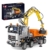 Mould King 19007 Technik Pneumatischer LKW Bausteine Modell, 2970 Teile Fernbedienung Pneumatic Truck Bauset, Klemmbausteine Kran Spielzeug Bausatz mit Fernbedienung und App Doppelsteuerung - 1