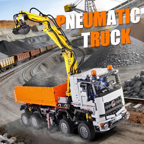 Mould King RC-Pneumatik-Kran-LKW 19007