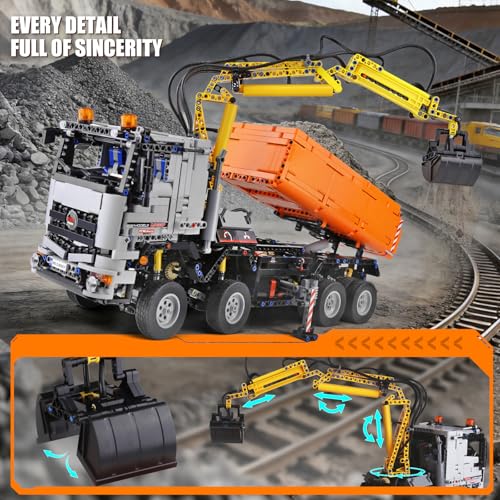 Mould King RC-Pneumatik-Kran-LKW 19007