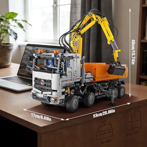 Mould King RC-Pneumatik-Kran-LKW 19007