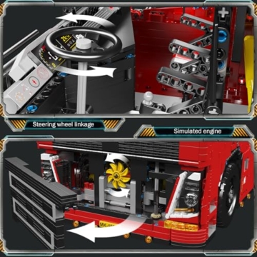 Mould King 19015 Technik LKW Traktor Bausatz, ferngesteuertes MOC Modell mit App-Steuerung, Pneumatik-Funktion, 4608 Teile Truck Bausteine für Erwachsene und Jugendliche ab 14 Jahren - 4