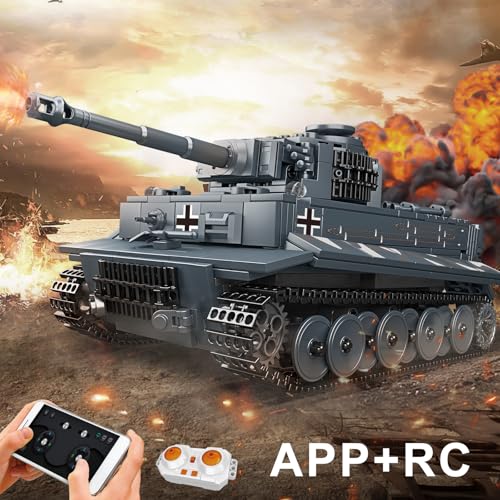 Mould King 20014 Technik Panzer Bausteine Modell, 800+ Teile Militär Panzer Spielzeug Bausteine Konstruktionsspielzeug mit Motor, Geschenk für Erwachsene und Jugendliche 16 Jahre - 2